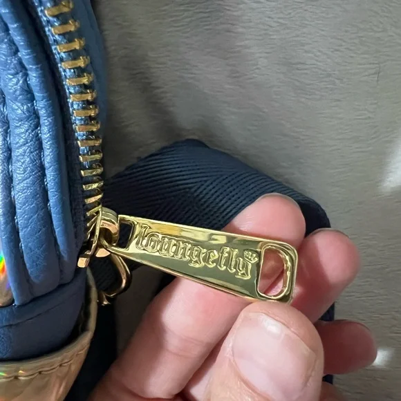 Disney Loungefly 50th Anniversary Iridescent and Gold Backpack - Picture 4 of 5